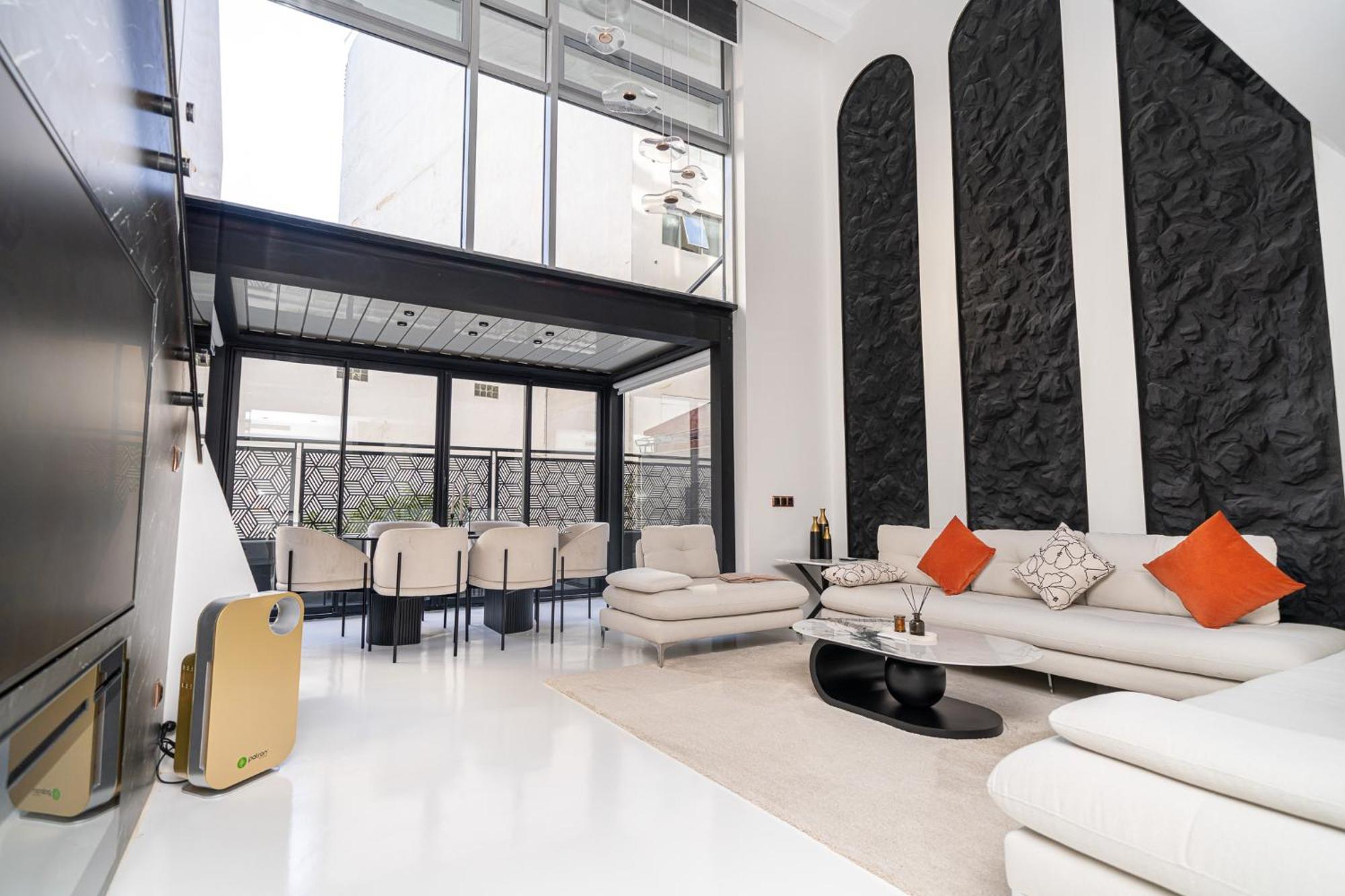 Appartement Ecrin Secret, Duplex Prestige, Proche Corniche & Medina, Piscine, Parking, Wifi, Iptv, Ac à Tanger Extérieur photo