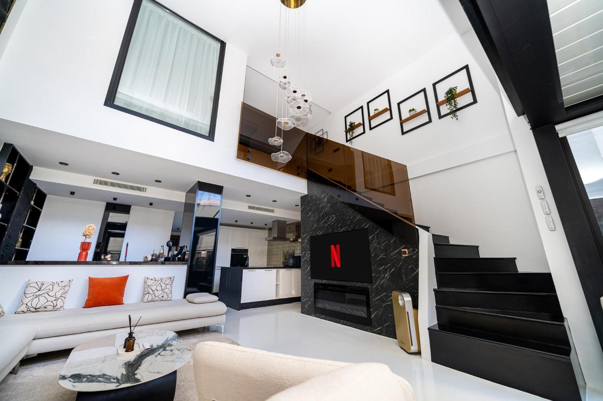 Appartement Ecrin Secret, Duplex Prestige, Proche Corniche & Medina, Piscine, Parking, Wifi, Iptv, Ac à Tanger Extérieur photo